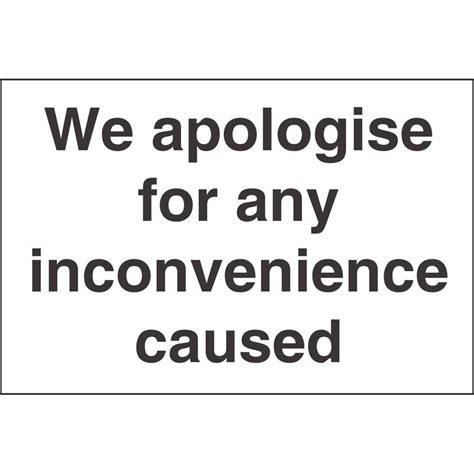 please apologize the inconvenience.
